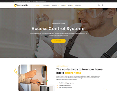 Locksmith Website Landing Page By Lathiya Solutions