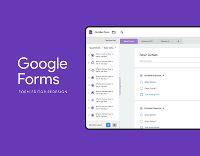 Google Forms - Redesign
