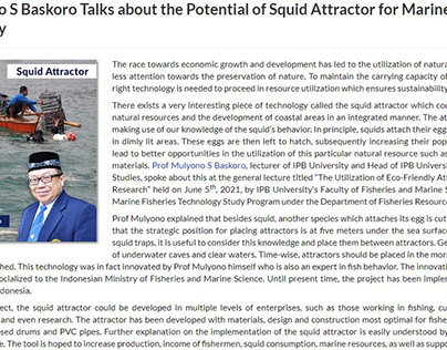 IPB Professor Talks Potential of Squid Attractor