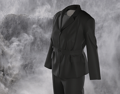 Black Suit in Clo3D | Yohji Yamamoto