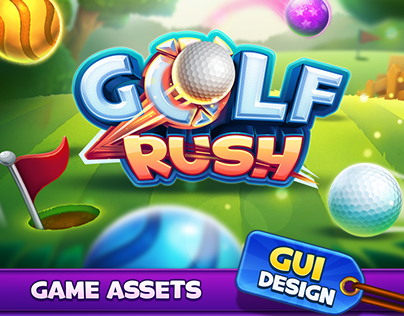 Project thumbnail - Golf Rush - UI/UX