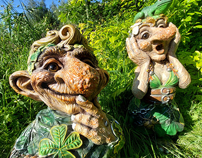 Scandinavian troll figure statue sculpture trolls
