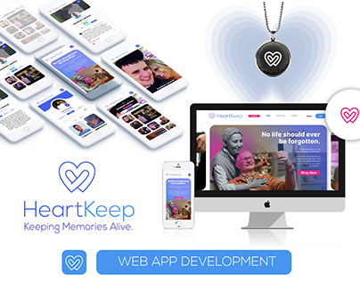 HeartKeep Web App Development UI/UX