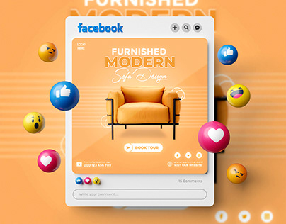 Social Media Post design for Sofa company