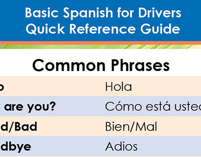Basic Spanish Guide for Drivers and Dispatchers