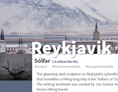 Fiche de présentation de Reykjavik