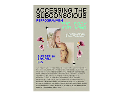 ACCESSING THE SUBCONSCIOUS (Poster Design)