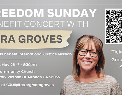 Project thumbnail - Freedom Sunday Benefit Concert with Sara Groves