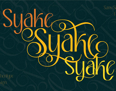 Free Font - Syake Elegant Sans Serif Font