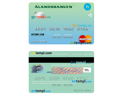 Finland Bank of Aland mastercard