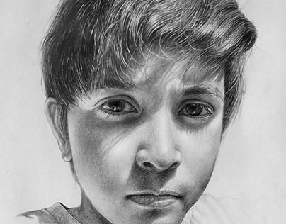 pencil art-Portrait ,graphite pencil on paper