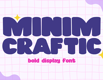 Minim Craftic - Bold Display Font