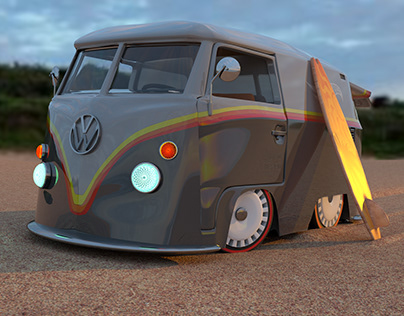 Volkswagen Minibus 3D Model