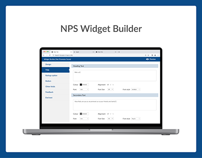 NPS Widget Builder