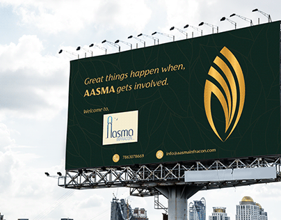 An OOH Banner for a Real Estate Company