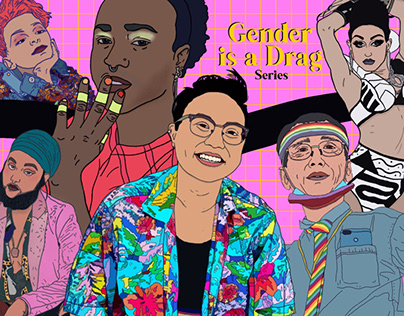 Gender is a Drag Portrait Series
