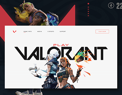 Valorant website UI design Inspiration