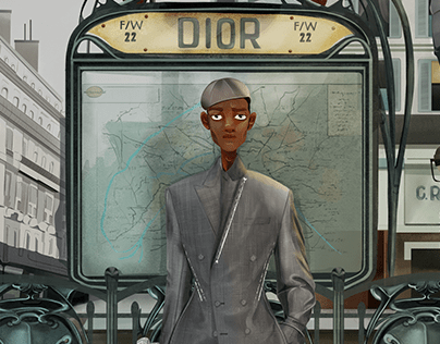 Morning Suit in a Tailored Scene: Dior Men FW 22