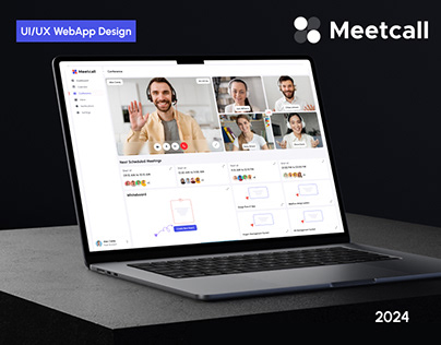 Meetcall Conference WebApp | UI UX Case Study