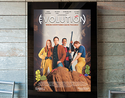 Rediseño Poster de película "Evolution"