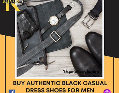 Buy Authentic Black Casual Dress Shoes For Men