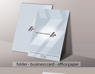 folder - business card - office paper