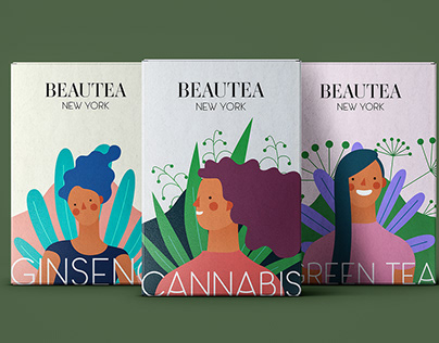 Beautea New York Herbal Tea Packaging and Branding