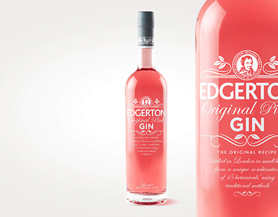Edgerton Pink Gin - Branding and Packaging Design