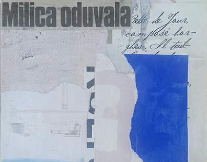 Milica oduvala, mixed media on canvas, 20x20cm, 2019.