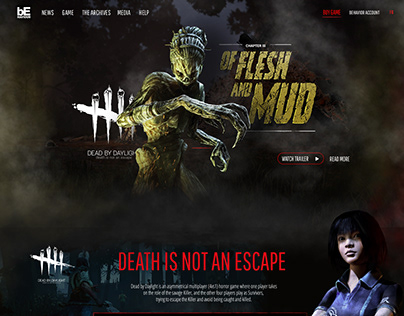 Redesign Dead by daylight game website