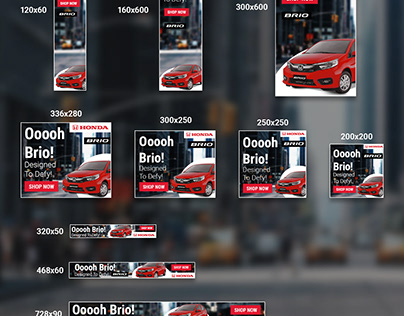 Social banners redesign | Honda Brio
