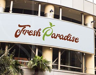 Fresh Paradise Hyper Market Logo Design
