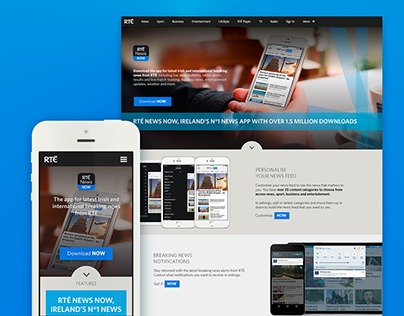 Landing pages Templates for RTÉ Apps