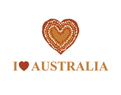 I love Australia logo concept