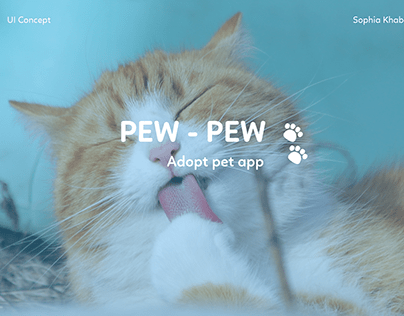 Adopt pet app | Pew-Pew