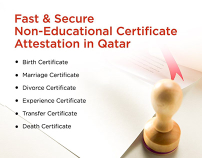 Non Educational Certificate Attestation in Qatar