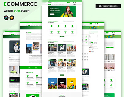 E-Commerce Online Store Website UI/UX Design
