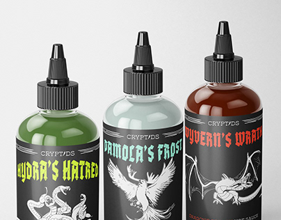 Cryptids Hot Sauce Package Design