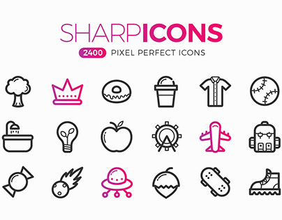 Sharpicon 2400+ Pixel Perfect Icons