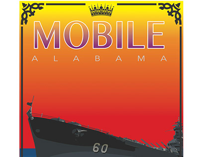 Tourism Poster for Mobile, Alabama