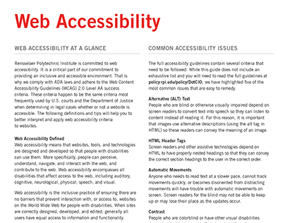 Web Accessibility Guide