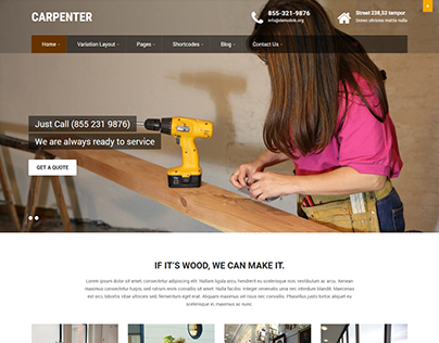 Carpenter WordPress Theme