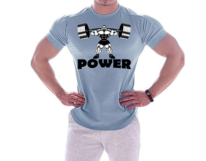 Gym Power Vector T Shirt Design