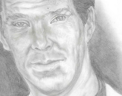 Benedict  Cumberbatch Pencil Portrait