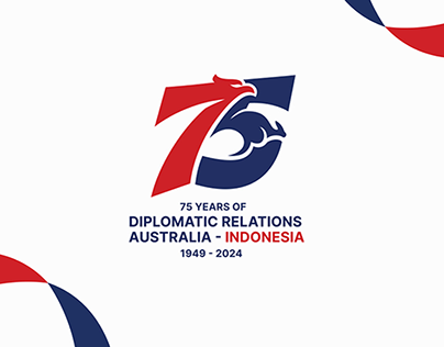 75th Diplomatic Relations Australia - Indonesia Logo