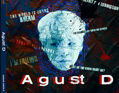 Agust D D-1 mixtape digipack re-design