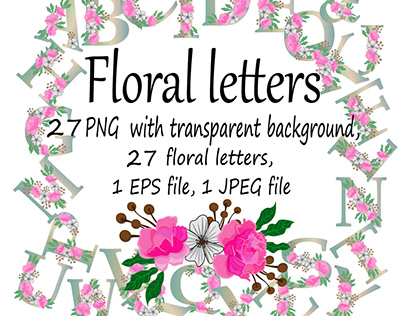 Floral Capital Letters.