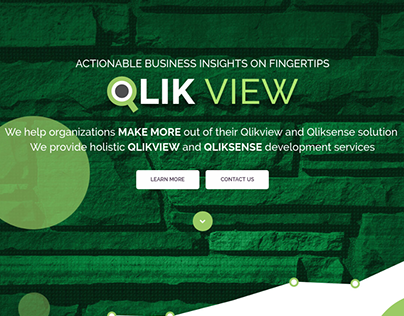 Web page design of QlikView development services