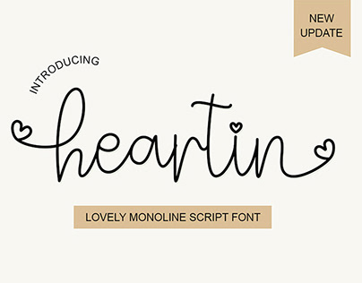 Heartin Script Font