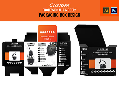 Custom Professional & Modern Packaging Box Design